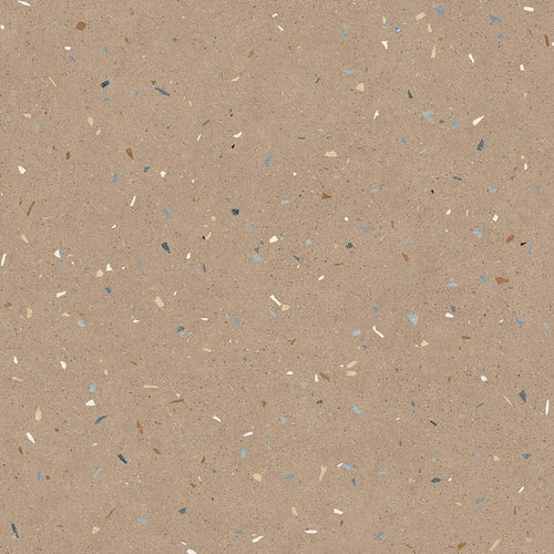 Orange flise med terrazzo-look